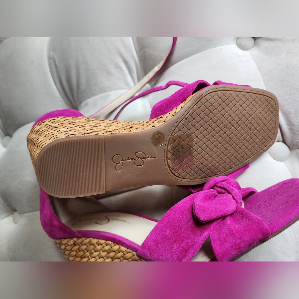 New Jessica Simpson sandals  color blue suede sz 9 new - Picture 8 of 14